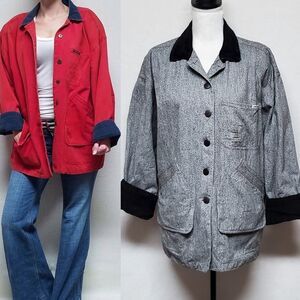 Rare Vintage 1960s Anne Klein for Sheridane Designs Corduroy Stone Wash Jacket